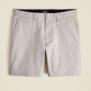 J. Crew Light Gray 7” tech oxfords Flat Front Shorts